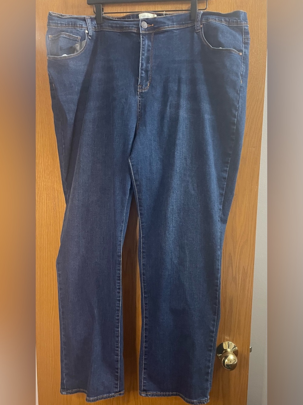 Coldwater Creek Women Denim Jeans Blue Plus Size 24  Straight Leg Stretch